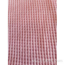 Poliéster de algodón tejido cheques de gofres pequeños